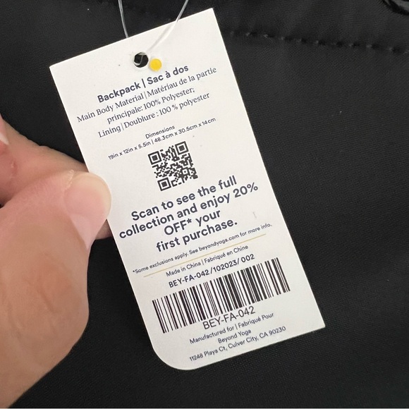 NEW BEYOND YOGA BACKPACK SACK - Picture 6 of 6